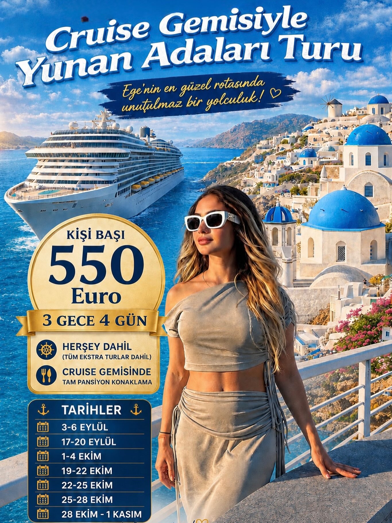 Cruise ile Yunan Adaları Turu